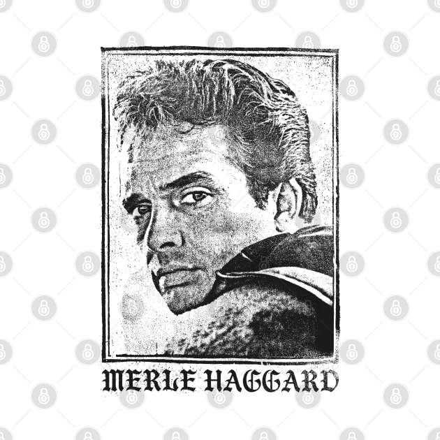 Merle Haggard  / Faded Vintage Look by DankFutura