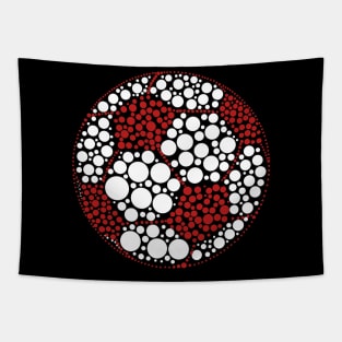 Funny Polka Dot Soccer Lover Player International Dot Day Tapestry