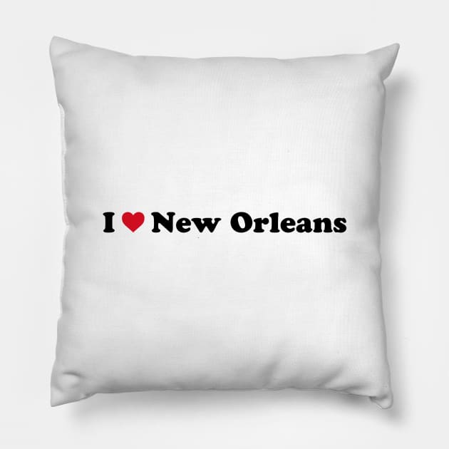 I Love New Orleans Pillow by Novel_Designs