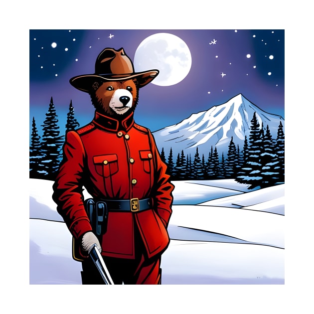 Teddy Canadian Mountie by Colin-Bentham