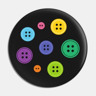 Rainbow Buttons Pin