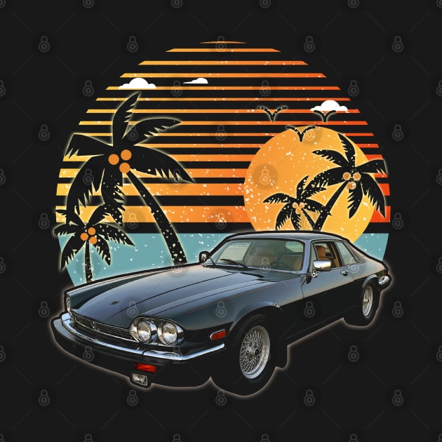 Jaguar XJS 1989 car sunset by JocelynnBaxter