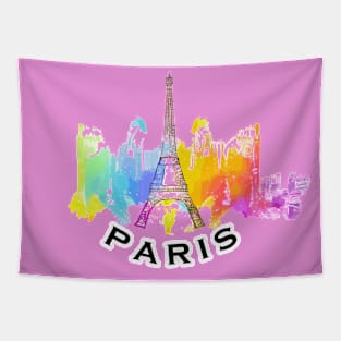 Paris City Skyline Tapestry