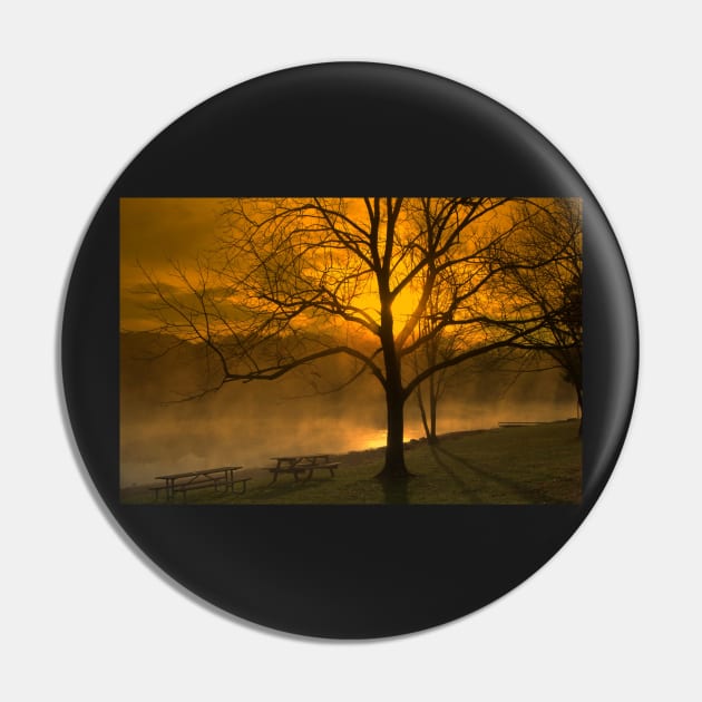 Golden Sunrise Lake Nockamixon Pin by JimDeFazioPhotography