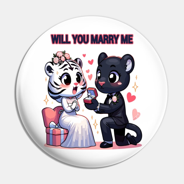 Animal Proposal, Cute Critter Engagement Pin by maknatess