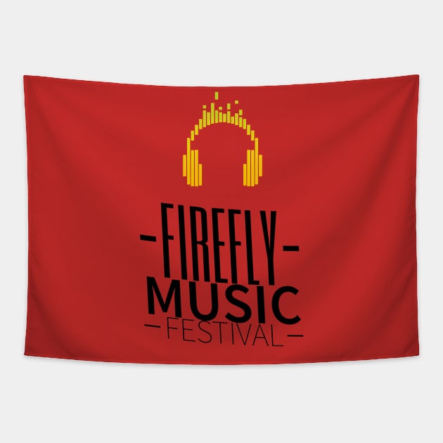 Firefly music festival,cool headphone Tapestry by VISUALIZED INSPIRATION