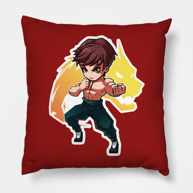 Chibi Fei Long SF4 Pillow by Xar623