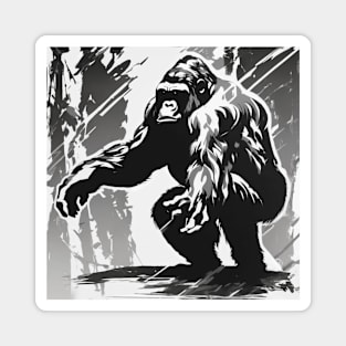 Gorilla Shadow Silhouette Anime Style Collection No. 169 Magnet