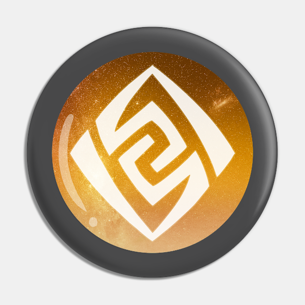 Genshin Impact Element Geo Genshin Impact Element Geo Pin TeePublic
