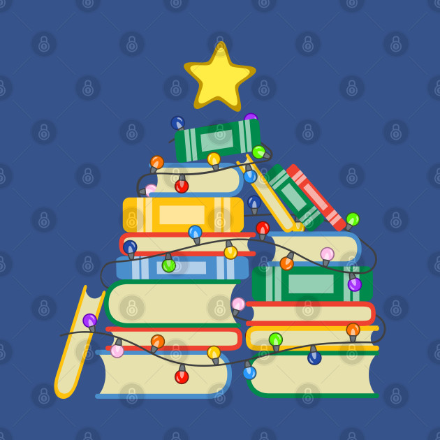 Discover Bookish Christmas Tree II - Christmas Tree Book - T-Shirt