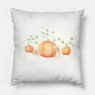 Mice and Pumpkins Pillow