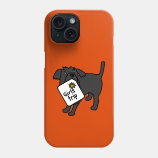 Cute Dog goes on Girls Trip Phone Case