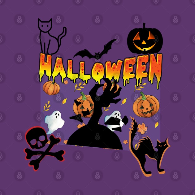 SCARY HALLOWEEN - CATS by O.M design