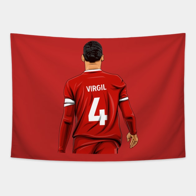 Virgil Van Dijk Tapestry by Aldduardo