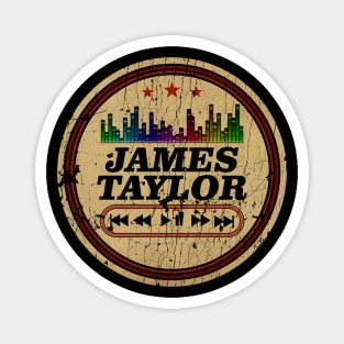 Graphic James Name Retro Distressed Cassette Tape Vintage Magnet