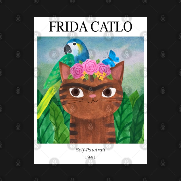 Frida Catlo Gallery cat by Planet Cat Studio