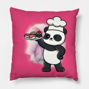 Master Chef Cute Panda - Adorable Panda - Kawaii Panda Pillow