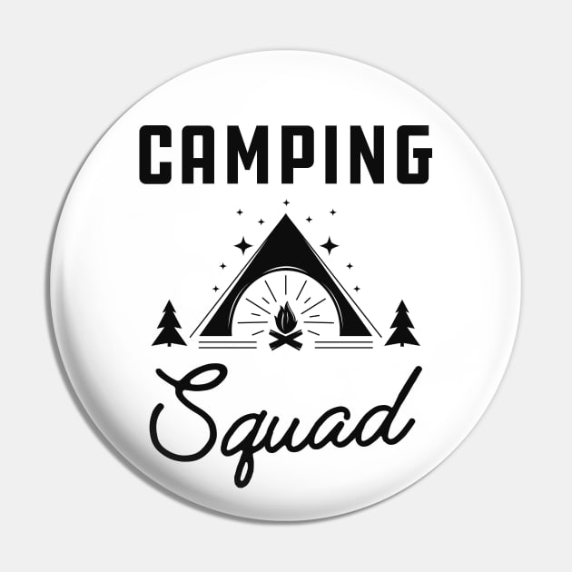 Camping Squad Pin by KC Happy Shop