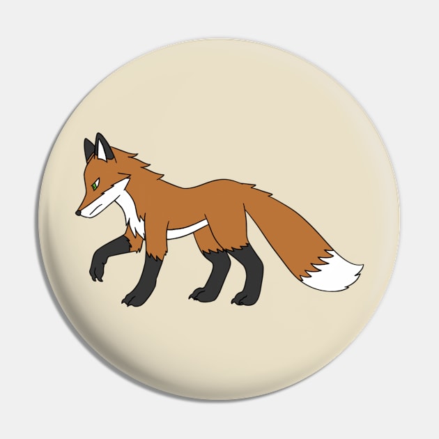 Suspicious Fox Pin by Firestorm Fox