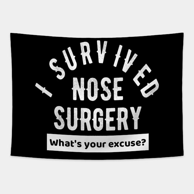 Nose Surgery Get Well Soon Gift Tapestry by OriginalGiftsIdeas