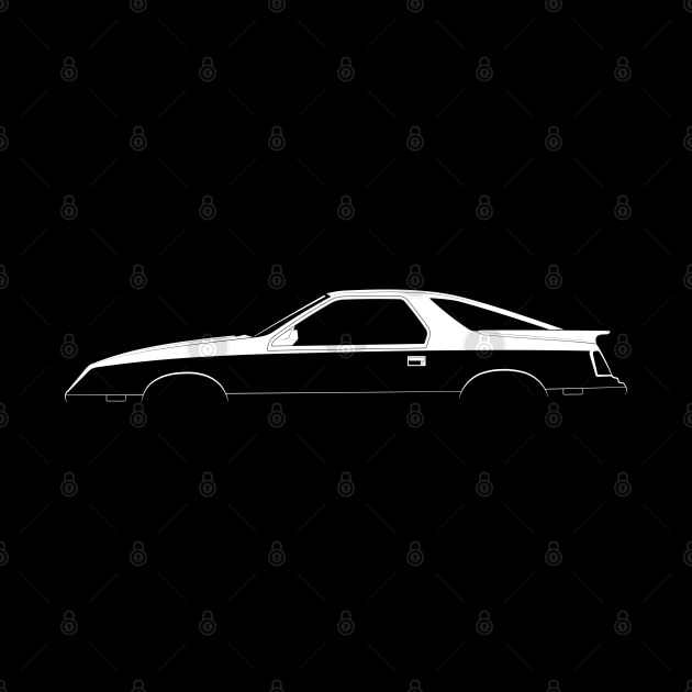 Dodge Daytona Turbo Z Silhouette by Car-Silhouettes