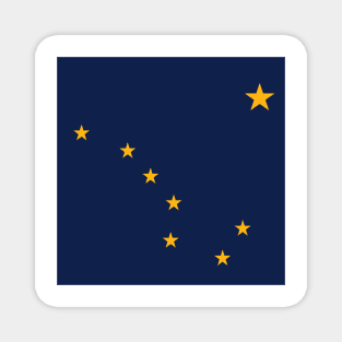 Flag Alaska. USA Magnet