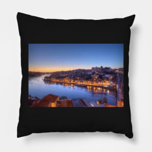 Old town Ribeira at dusk Pillow