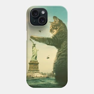 Cat vs Liberty Phone Case Phone Case