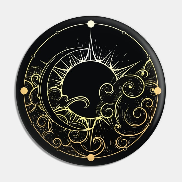 Sun And Moon Pin by hotzelda