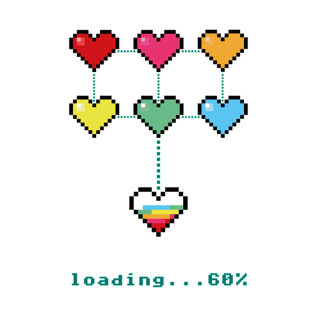 pixel hearts by Drelys