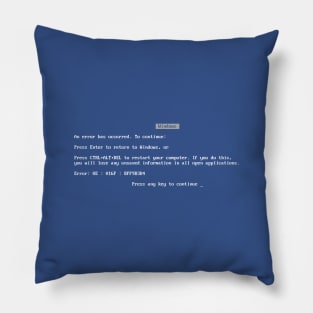 Blue Screen of Death Pillow