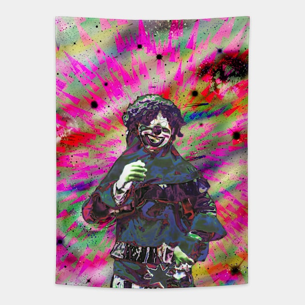 Far Out Clowny Tapestry by Shanzehdesigns