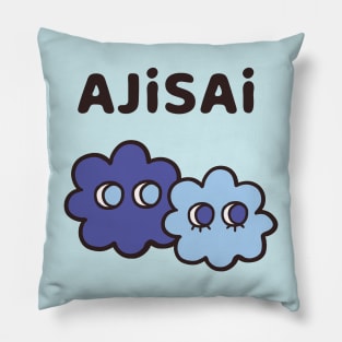 AJISAI - Cryptic Nihongo - Cartoon Hydrangea with Japanese Pillow