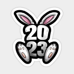 2023 With Rabbit Or Bunny Ears And Paws - Chinese New Year Magnet