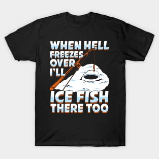 Weekend Forecast Ice Fishing Shirts Funny Retro Ice Fishing Tote Bag