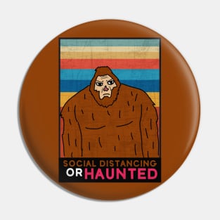 Big Foot Social Distancing Person Pin