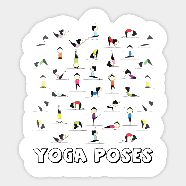 Funny yoga poses - Funny Yoga Poses - Sticker | TeePublic Funny yoga poses - Funny Yoga Poses - Sticker | TeePublic