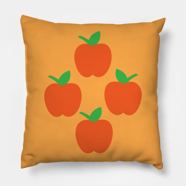 Baby Applejack symbol Pillow by CloudyGlow