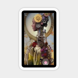 Surreal Android Robot Art - SP445 - Be Different - Steampunk Magnet