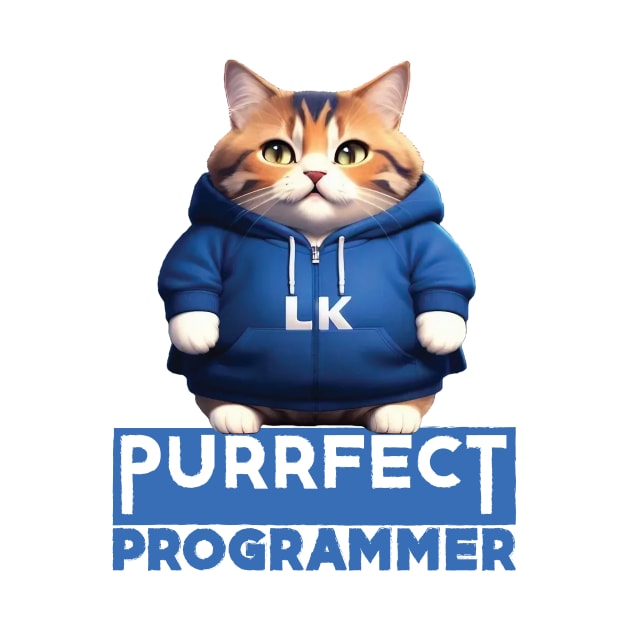 Just a Purrfect Programmer Cat by Dmytro