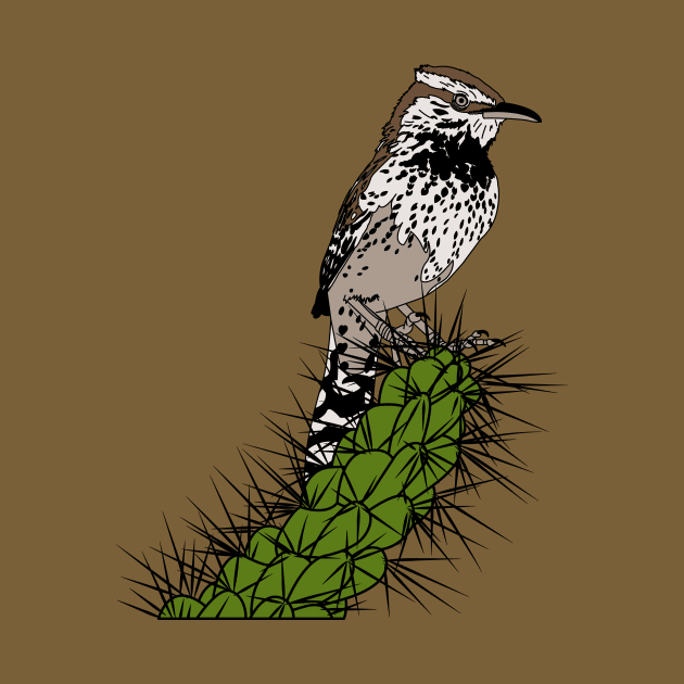 Cactus wren 2 by ProcyonidaeCreative