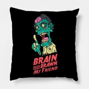 Friendly Reminder from Zombie Nerd Friend Pillow