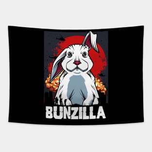 Bunny - Bunzilla Funny Japanese Movie Monster Rabbit Tapestry