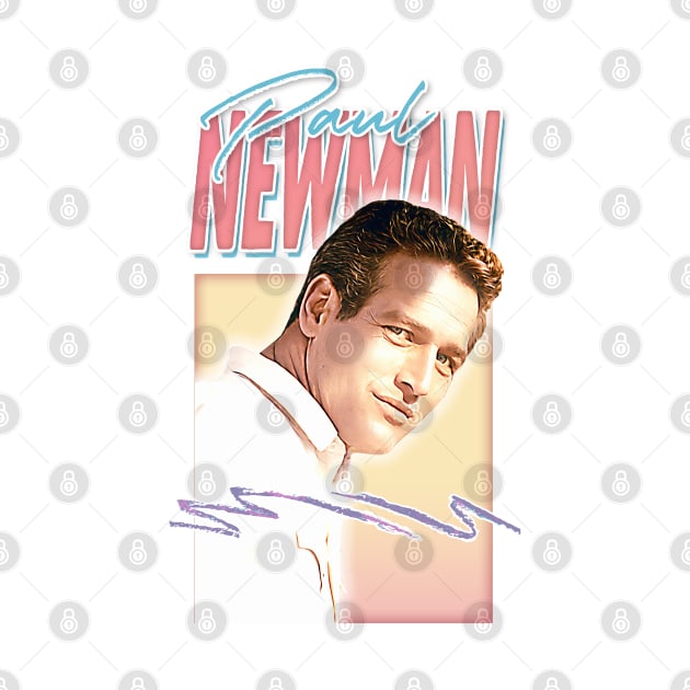 Paul Newman - Retro Aesthetic Style Fan Art Design by DankFutura