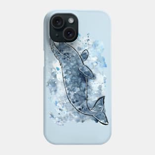Grey Whale Splash Phone Case