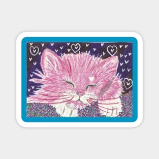 Pink kitten dream Magnet