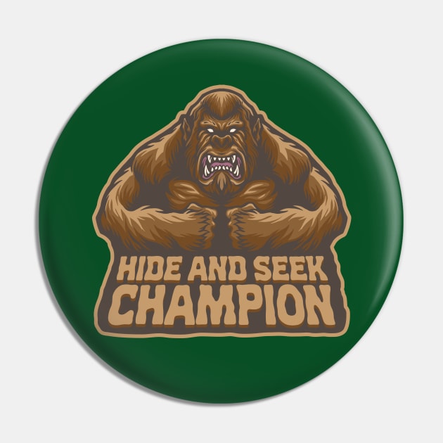 Hide and Seek Champion Pin by happysquatch