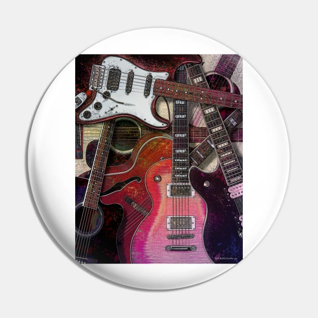 Guitar Collection Pin by Rick Borstelman