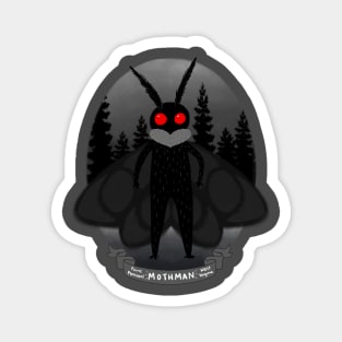 Mothman! Travel Plaque Magnet