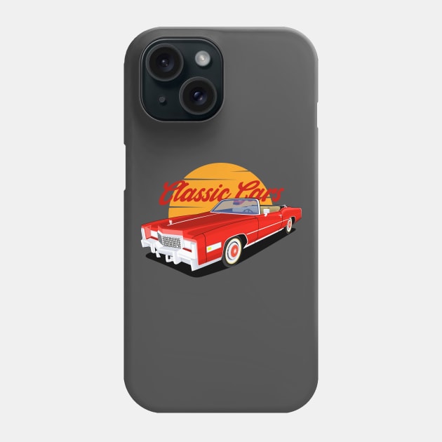 Classic Cars Red Candy Phone Case by masjestudio